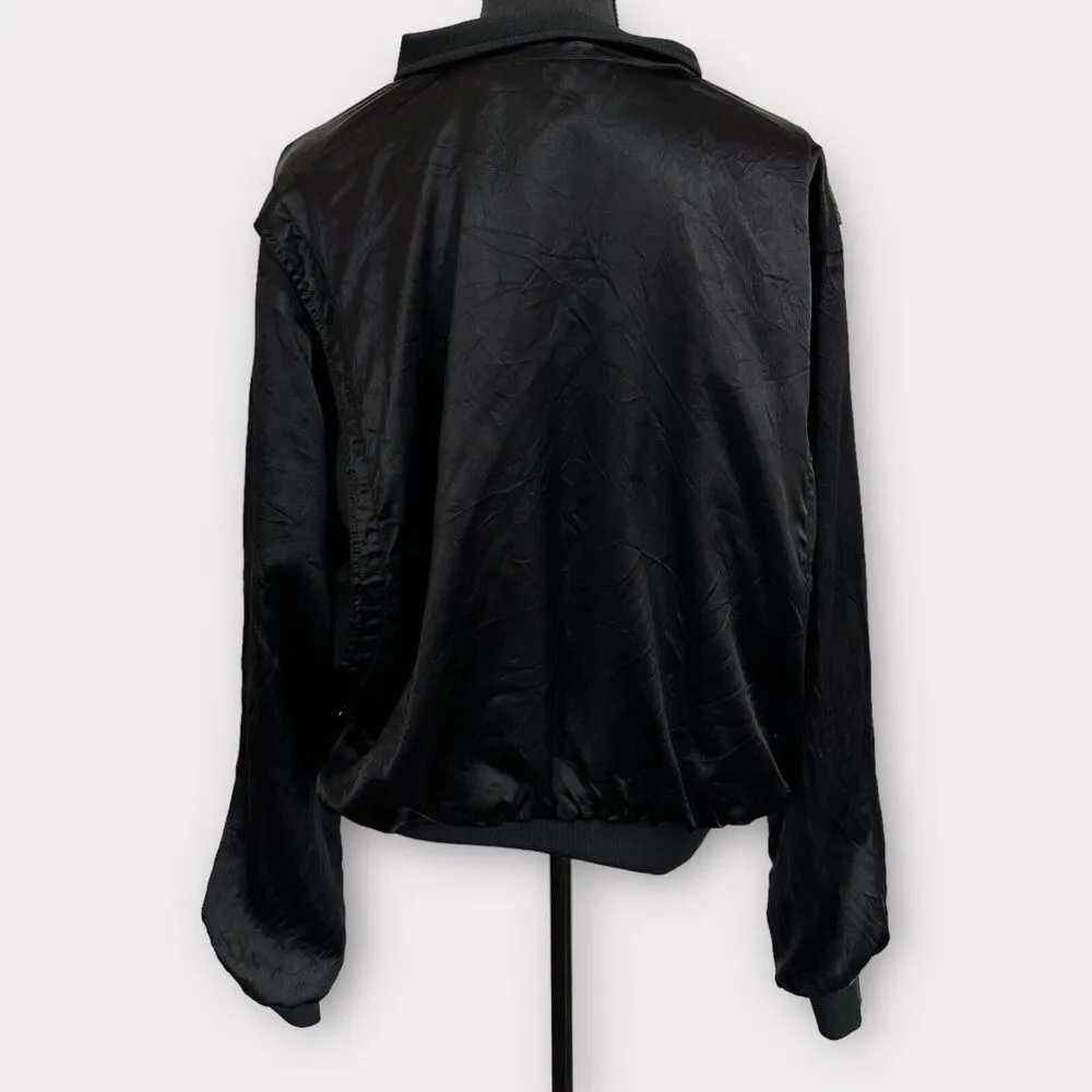 Vintage Four Queens Las Vegas Hotel Casino Women's Black Jacket Size XL W/ Flaws